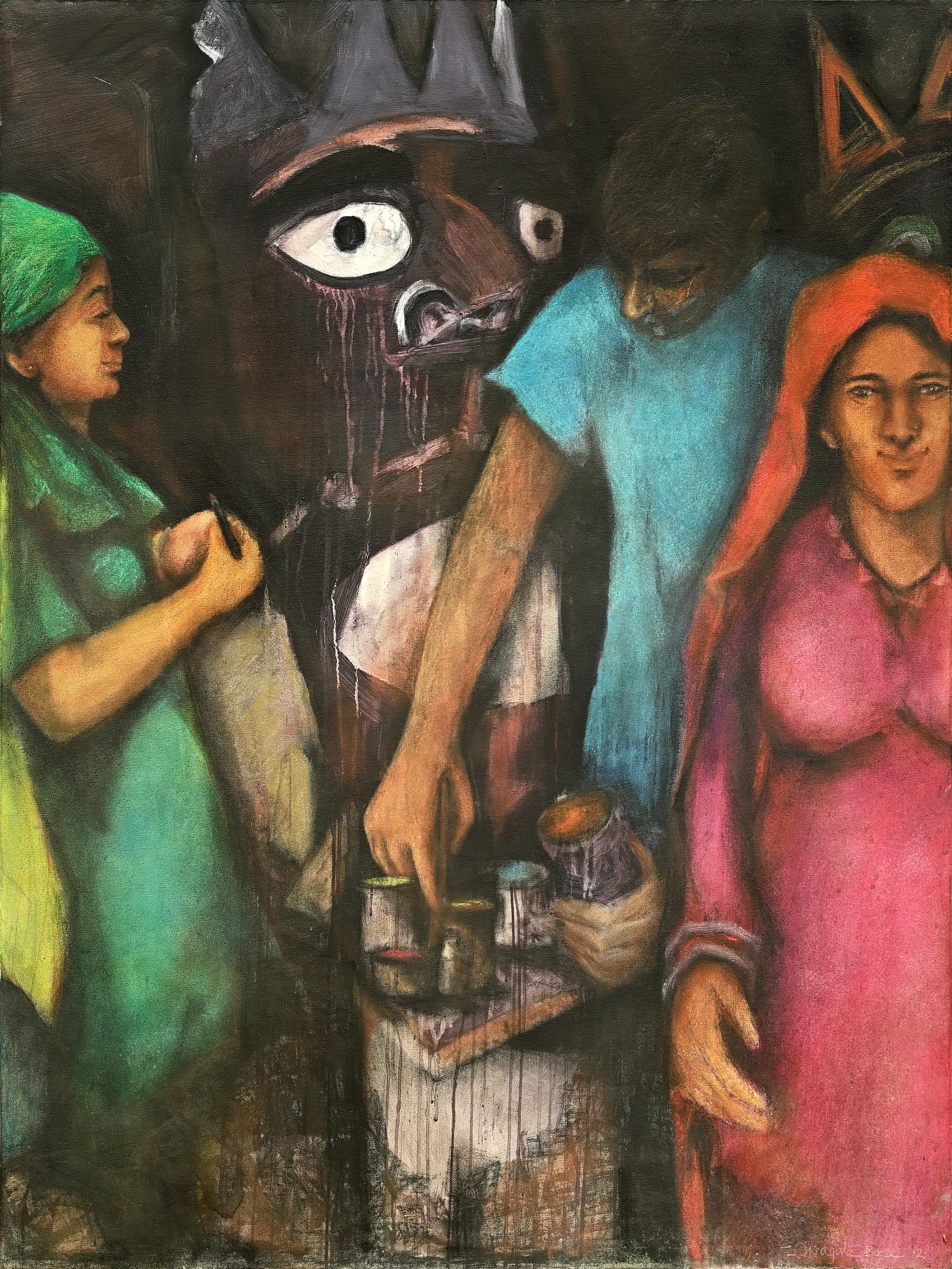 Portrait painting by Swagata Bose